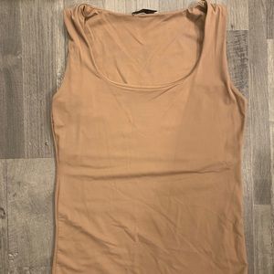 Zara Wide Strap Stretch Top